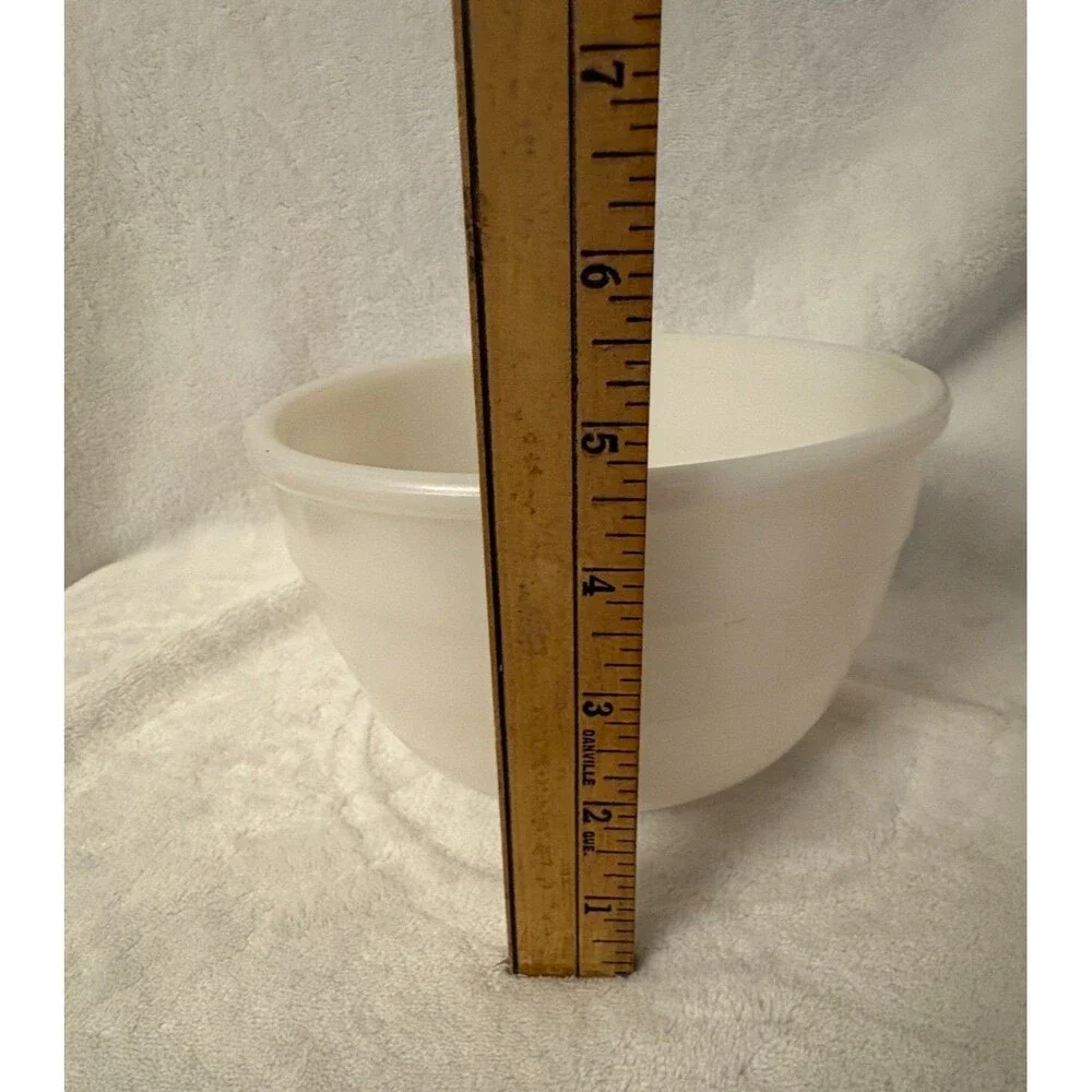 Vintage General Electric Ribbed Replacement Milk Glass Small Mixing Bowl